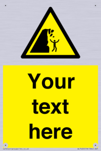 Custom Warning unstable cliff